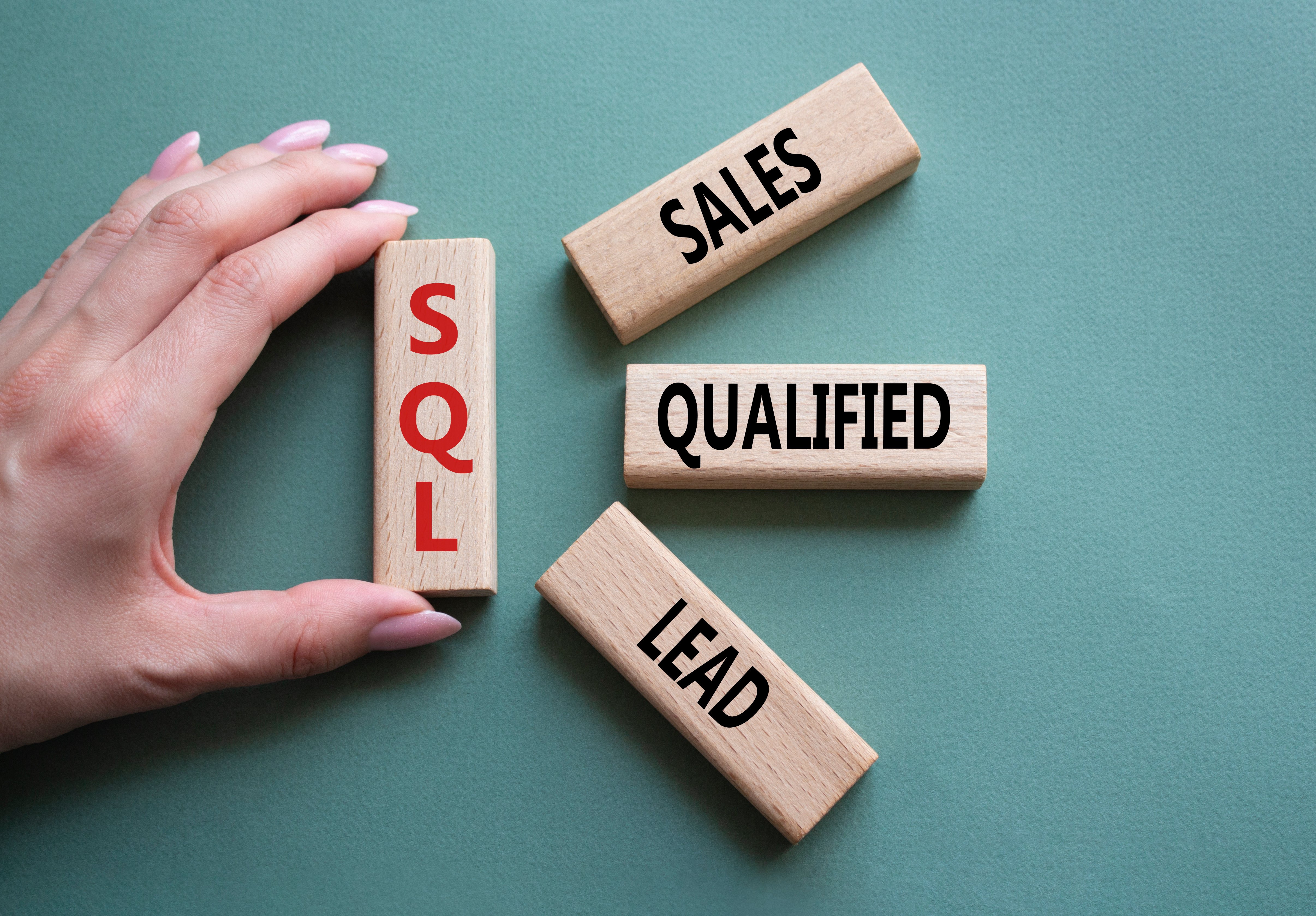 Blocks showing SQL means Sales Qualified Lead