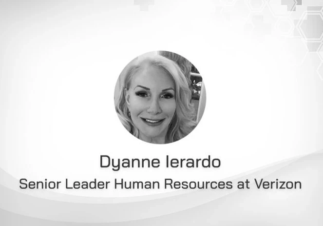 Black-and-white profile picture of Dyanne Lerardo, Senior Leader Human Resources at Verizon