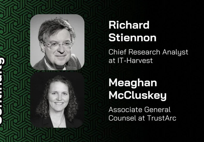 Profile pictures of Richard Stiennon and Meaghan McCluskey.
