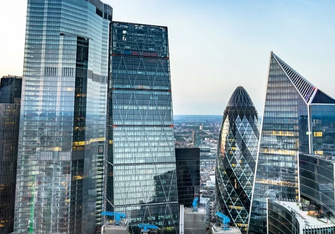 Iconic skyscrapers in the United Kingdom.