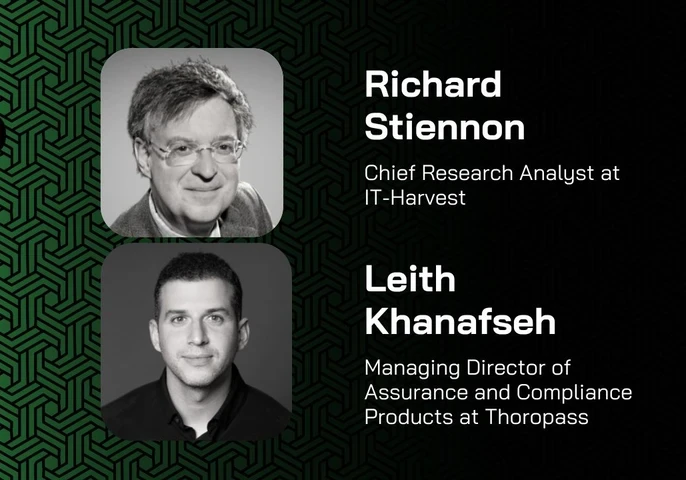 Profile pictures of Richard Stiennon and Leith Khanafesh.
