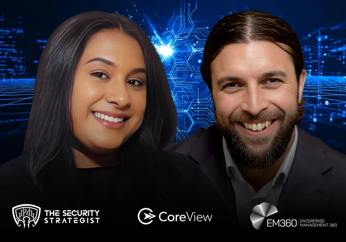 Trisha Pillay and Rob Edmondson discussing cyber resilience in Microsoft 365, focusing on tenant security, configuration visibility, and identity management in modern cloud environments.