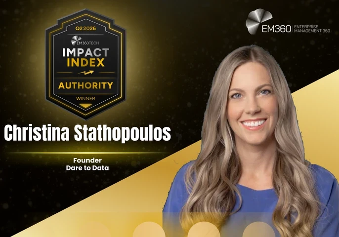 The EM360Tech Authority Award for Q2 2026 goes to Christina Stathopoulos!