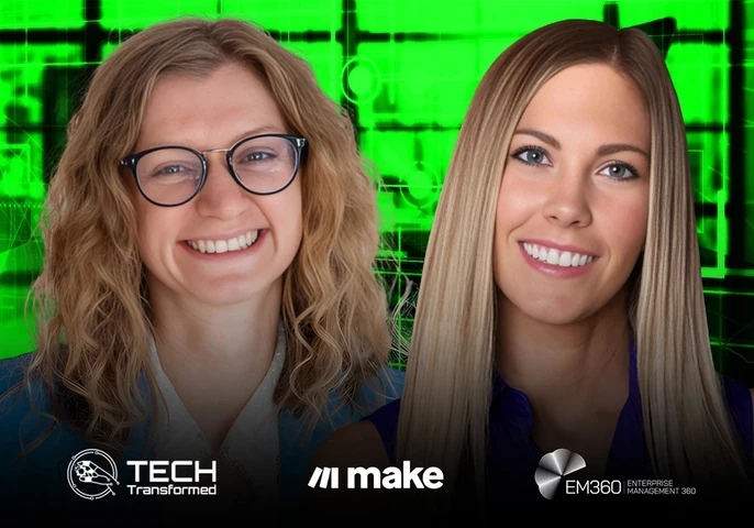 Sara Maldon of Make discusses scaling AI and automation with Tech Transformed host Christina Stathopoulos.