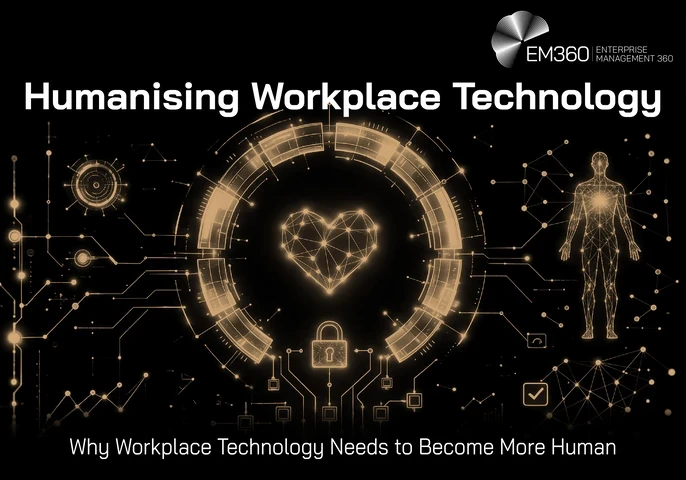 Image representing humanisation of workplace tech featuring the words "Humanising Workplace Technology"