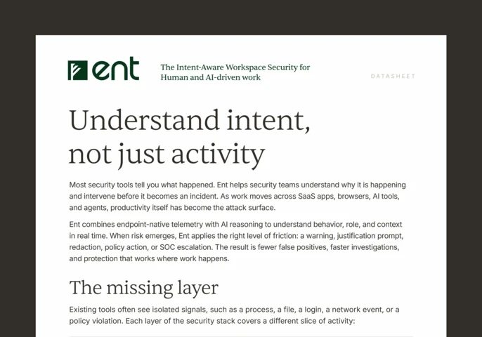 ent datasheet