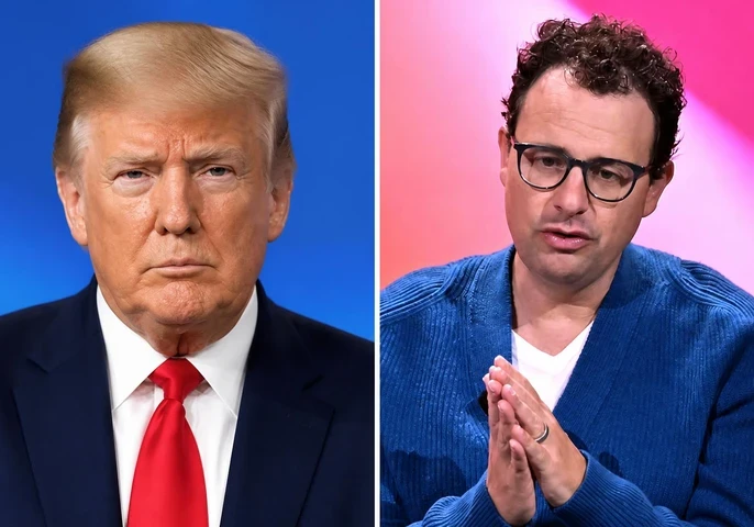 Anthropic CEO Dario Amodei and President Donald Trump ahead of a dinner on AI development