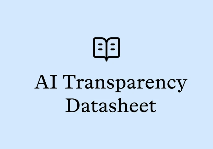 ai transparency datasheet