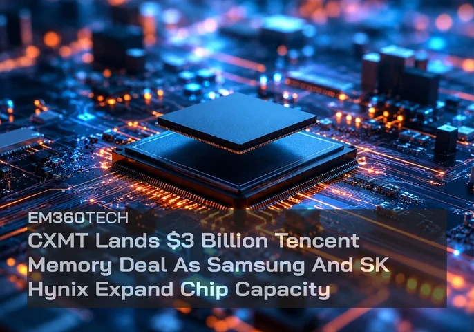 Banner image for article about China's CXMT deal with tencent