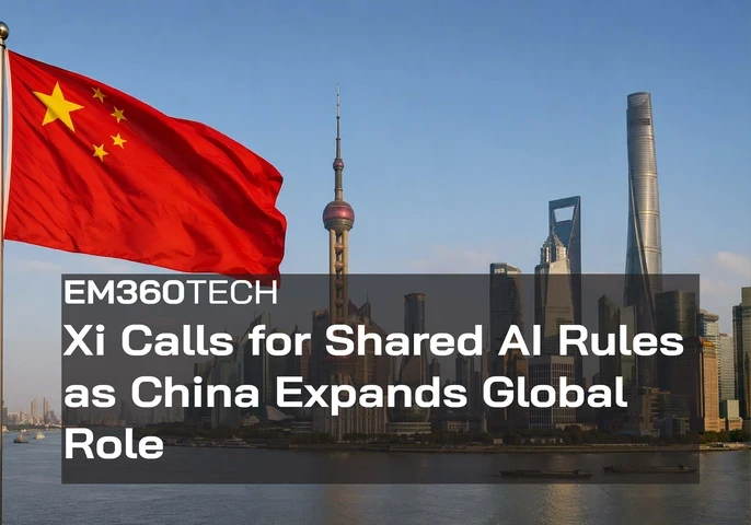 Banner image for news article about Chinese president Xi's speech at WAIC 2026