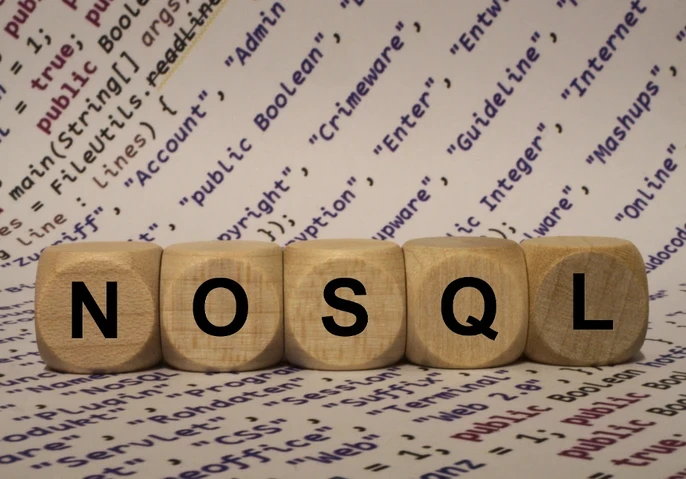 The letters "NOSQL" on wooden blocks.