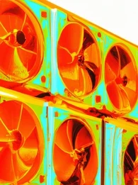 Pop-art rendering of HVAC units