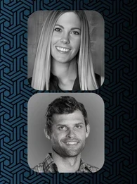 Profile pictures of Christina Stathopulous and Taylor Brown