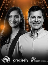 kevin petrie from barc podcast with Nidhi Ram, Vice President of Global Services Strategy and Operational Excellence at Precisely 