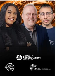 Trisha Pillay, Paul Brownell, and Sergio Morales discussing AI strategy and the revenue data gap on the Don’t Panic It’s Just Data podcast.