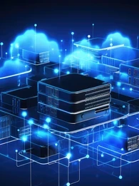 Clouds surrounding servers