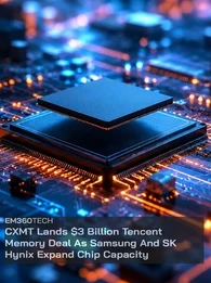 Banner image for article about China's CXMT deal with tencent