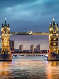 View of Tower Bridge in London