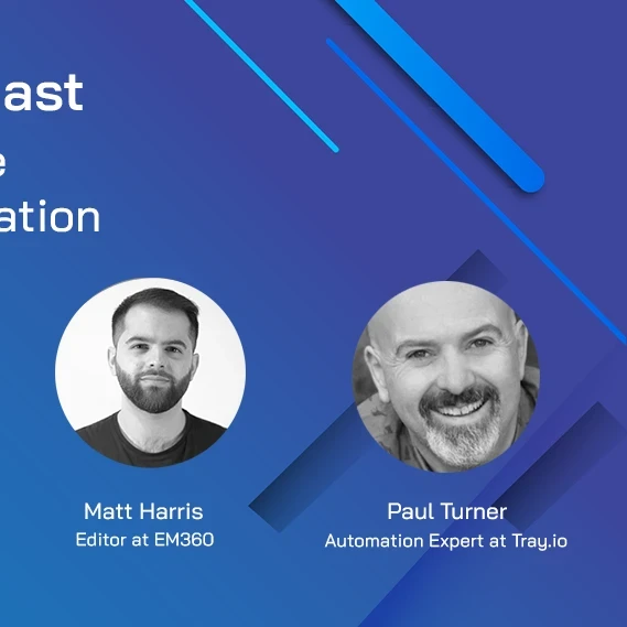 Profile pictures of Matt Harris and Paul Turner with the heading "The Importance of Hyperautomation"