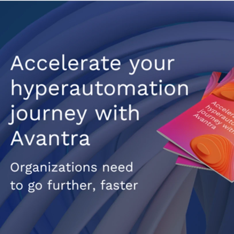 Whitepaper cover with the heading "Accelerate your hyperautomation journey with Avantra"