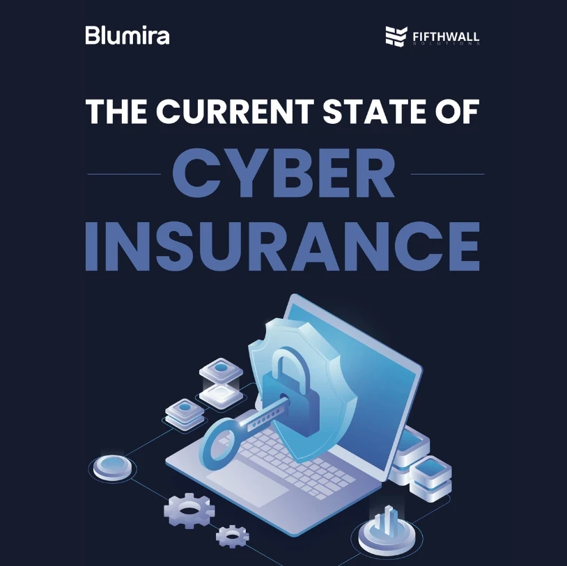 White paper cover with the words "The current state of cyber insurance"