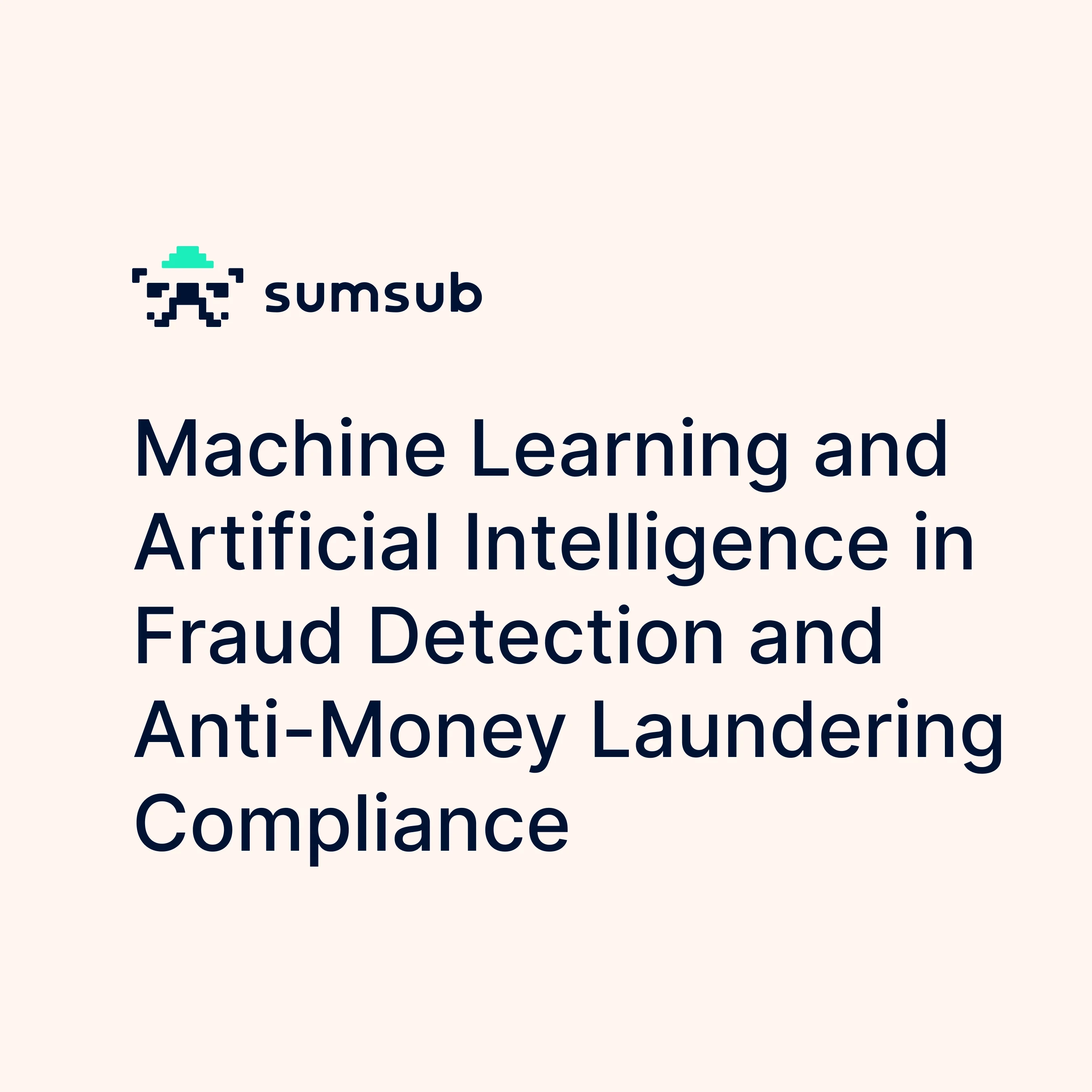 The whitepaper cover for "Machine Learning and Artificial Intelligence in Fraud Detection and Anti-Money Laundering Compliance"