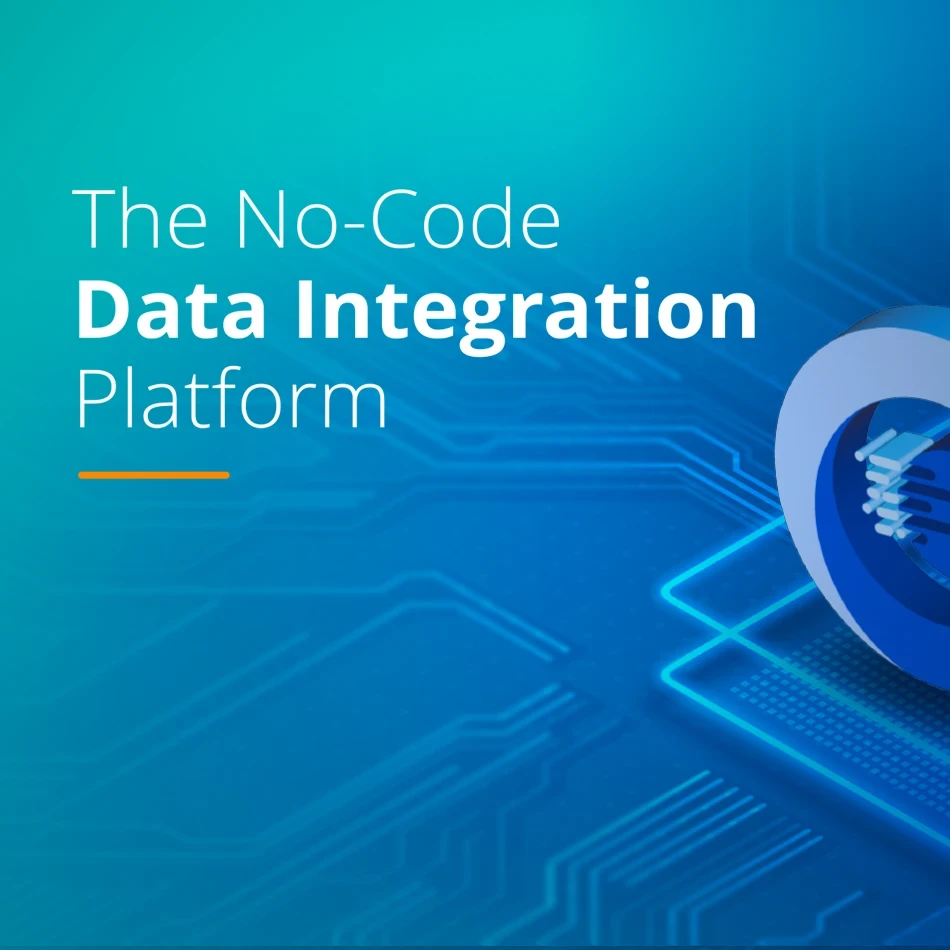 A whitepaper cover with the title "The No-Code Data integration Platform"