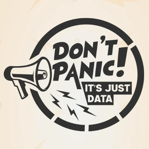 Don't Panic, It's Just Data podcast logo alongside profile pictures of Debbie Reynolds, Chief Data Privacy Officer at Debbie Reynolds Consulting and Jordan Merson, Enterprise Applications Supervisor at San Antonio River Authority