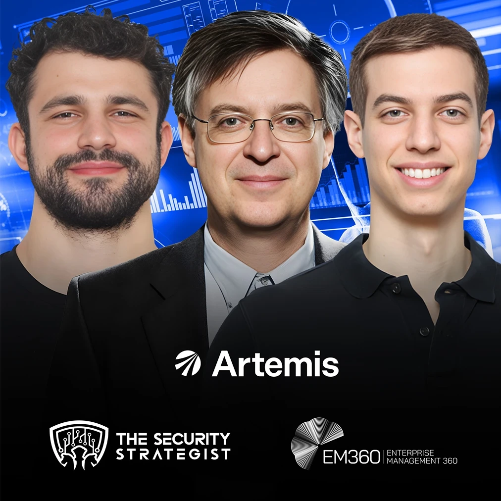 Cybersecurity leaders Shachar Hirshberg and Dan Shiebler, co-founders of Artemis Security, discuss AI-driven cyber warfare, autonomous security systems, and the future of AI vs AI defence during an interview on the Security Strategist Podcast with Richard Stiennon.