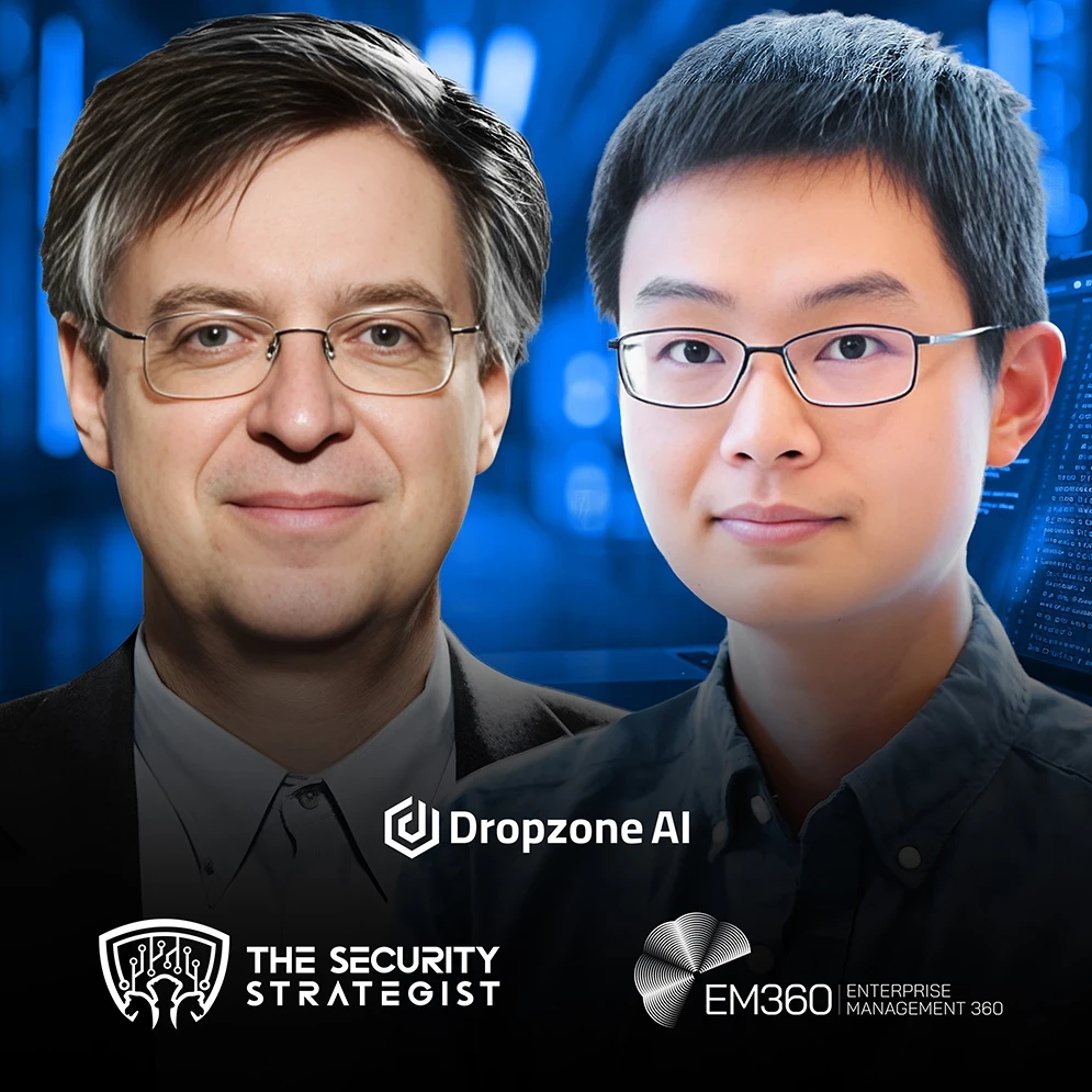 Richard Stiennon and Edward Wu discussing AI-driven security operations and SOC transformation.
