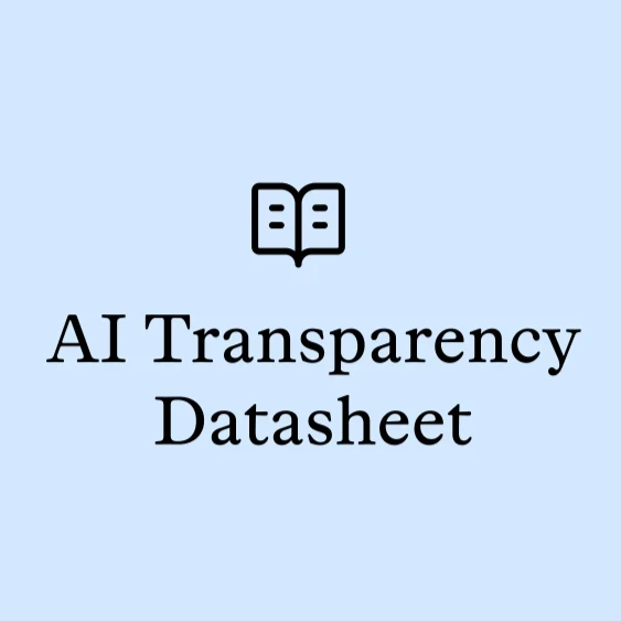 ai transparency datasheet
