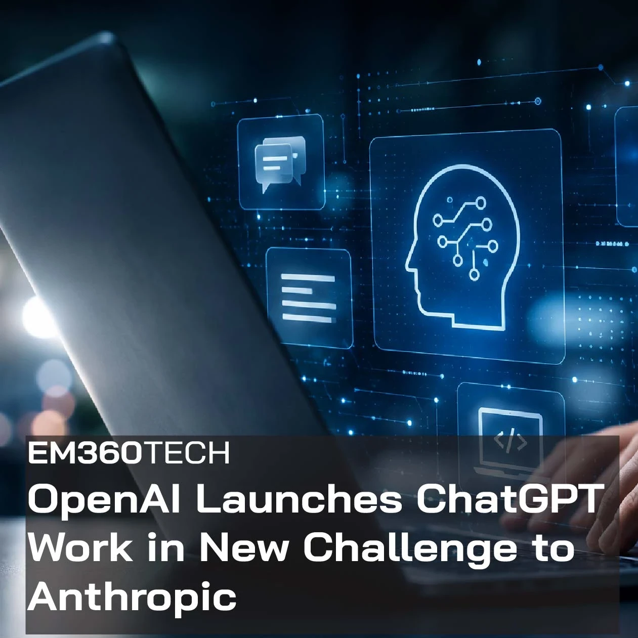Banner image for news article about ChatGPT work launch