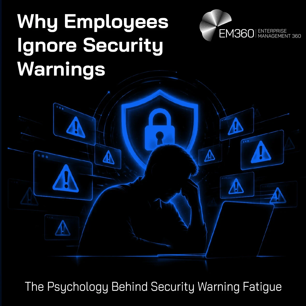 Header image with the text "Why Employees Ignore Security Warnings"