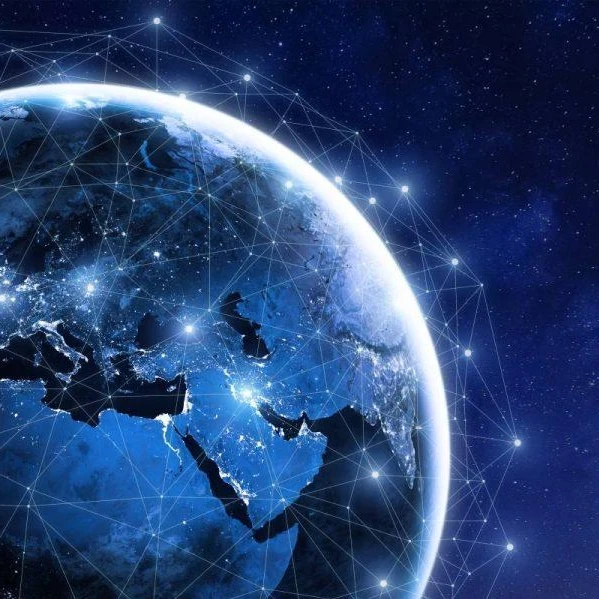 World with connections between countries