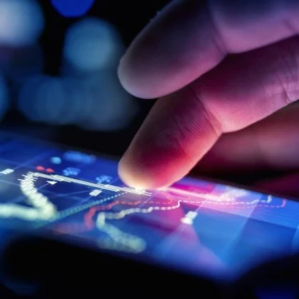 Person using a smartphone