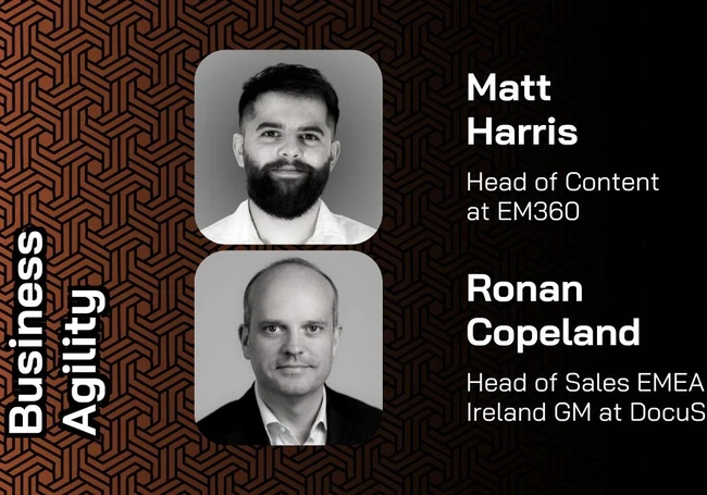 Profile pictures for Matt Harris and Ronan Copeland of DocuSign