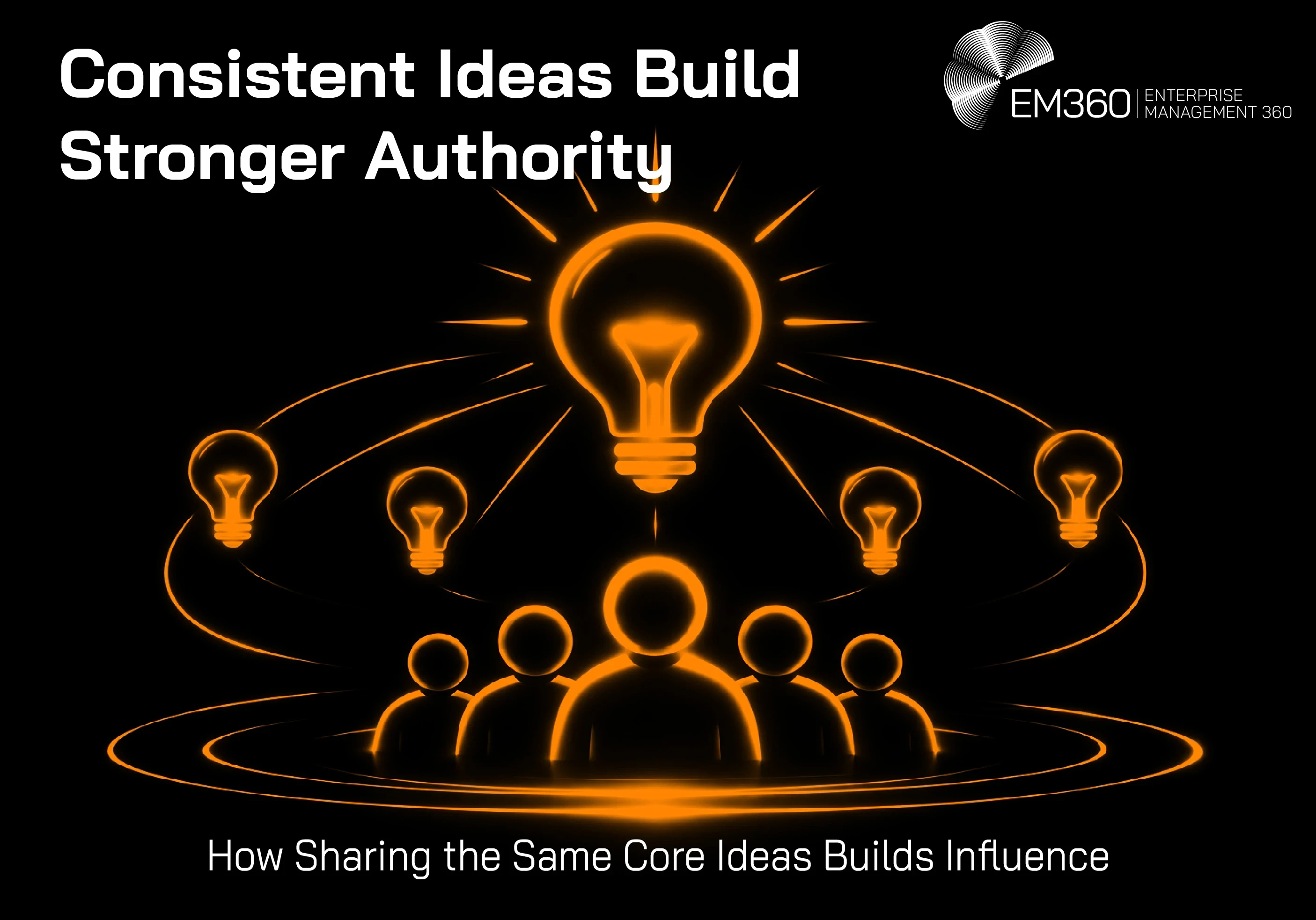 Header image with the copy "Consistent Ideas Build Stronger Authority"